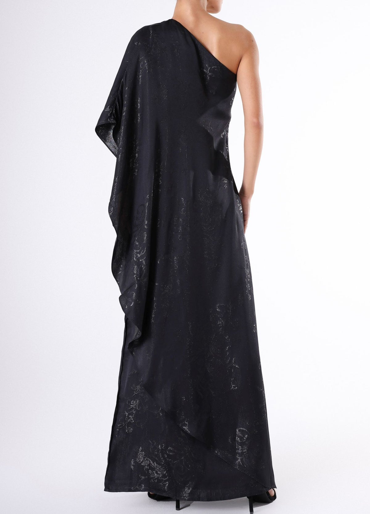 Edda dress - Black flowers on black