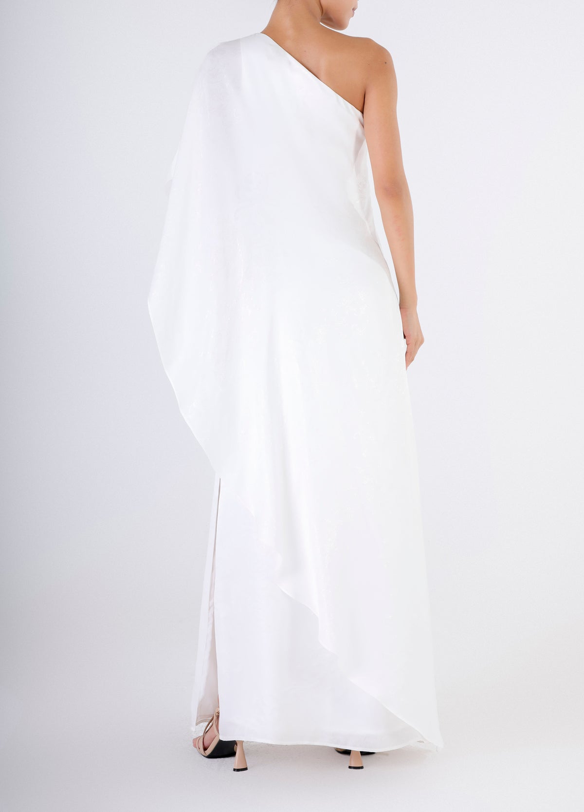 Edda dress - White flowers on white